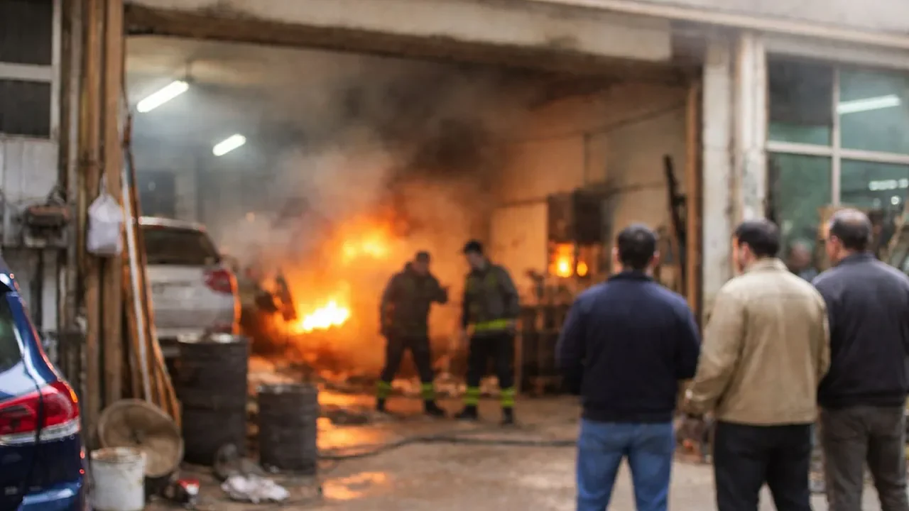 Küçük Sanayi Sitesi’nde Soba Parlaması: Baba ve Oğul Tehlike Atlattı