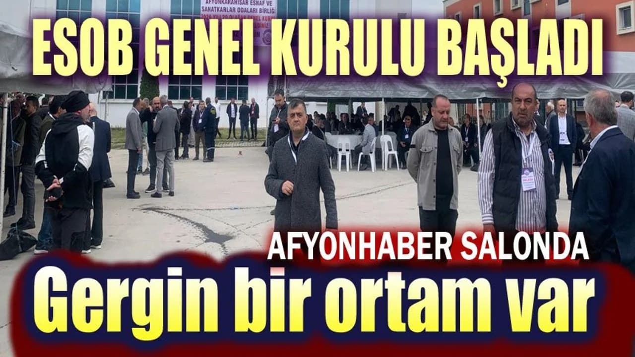 Afyonkarahisar Esnaf ve Sanatkârlar Odası 29. Olağan Genel Kurulunda Sandık Heyecanı