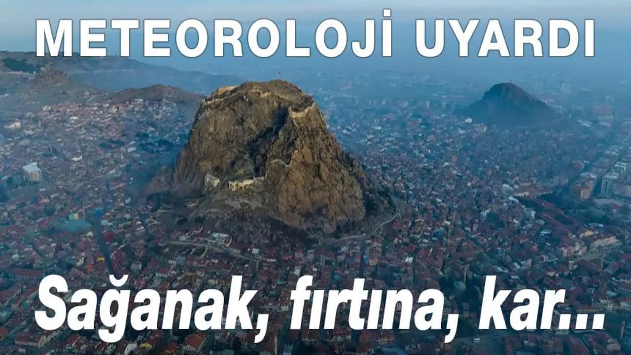 Afyonkarahisar'da Şiddetli Yağış ve Kar Alarmı: Metrekareye 75 Kilogram Yağış Düşebilir