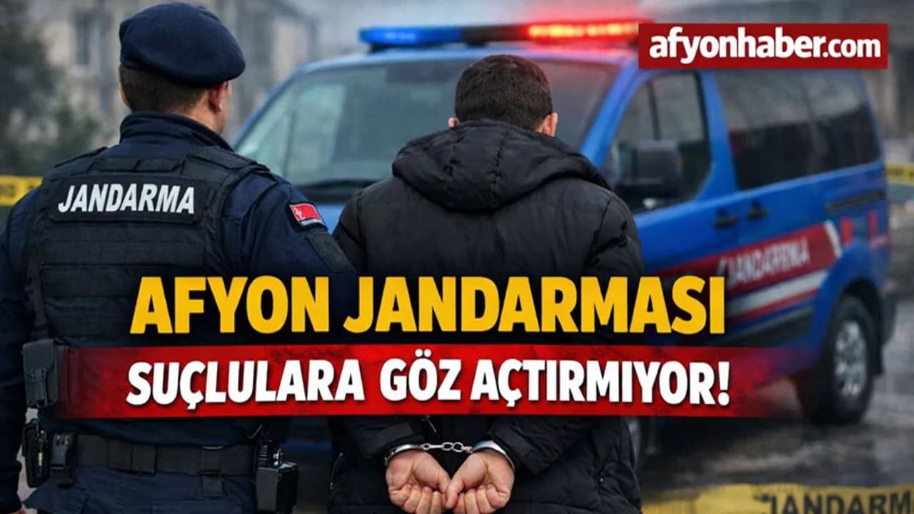 Jandarma’dan Afyonkarahisar Genelinde Huzur Operasyonu: 50 Kişi Yakalandı
