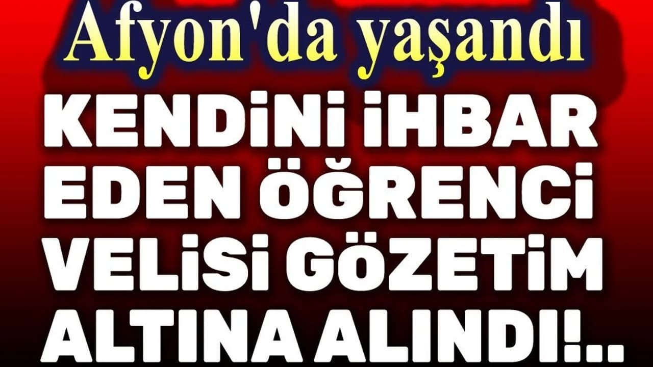 Afyonkarahisar'daki Okula 'Psikolojim Bozuk' İhbarı Yapan Veliye Elektronik Kelepçe