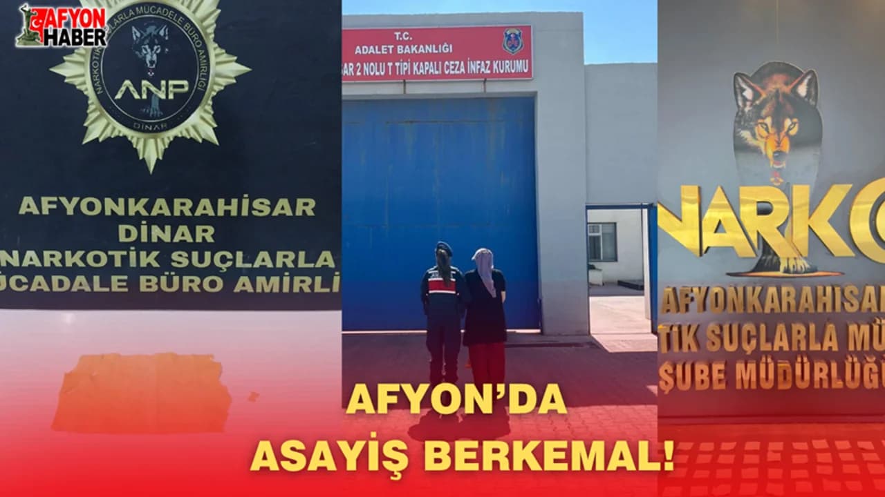 Afyonkarahisar'da Zehir Tacirlerine ve Firarilere Yönelik Geniş Çaplı Asayiş Operasyonu