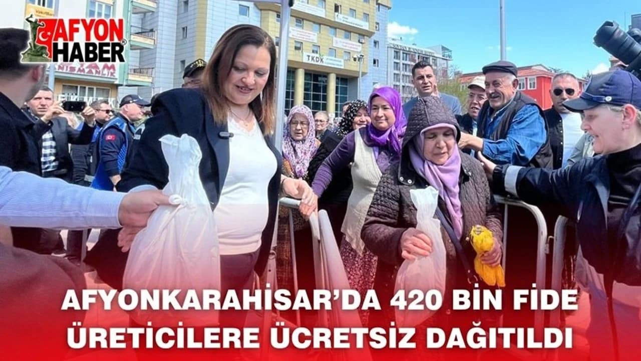 Afyonkarahisar'da Tarıma Destek: 420 Bin Sebze Fidesi Vatandaşla Buluştu