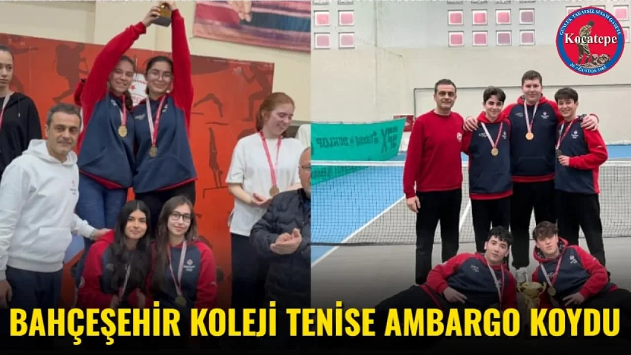 Afyonkarahisar Okul Sporları Tenis Müsabakalarında Bahçeşehir Koleji Rüzgarı Esti