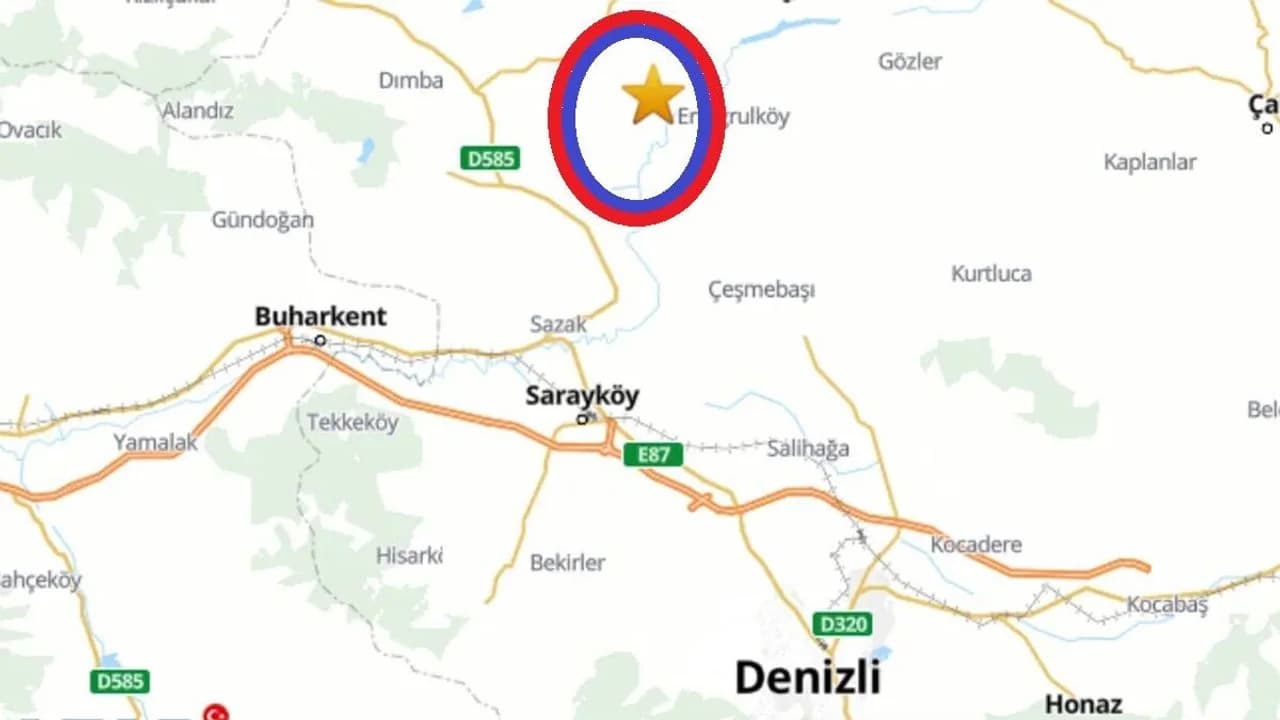 Denizli'nin Buldan İlçesinde 4.1 Büyüklüğünde Deprem Meydana Geldi
