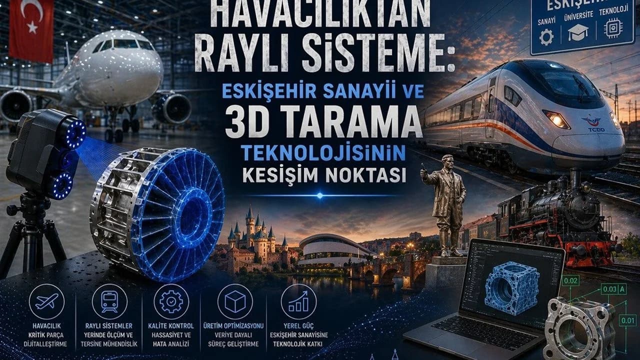 Eskişehir Sanayisinde Yeni Dönem: Kritik Sektörlerde 3D Tarama Teknolojisi