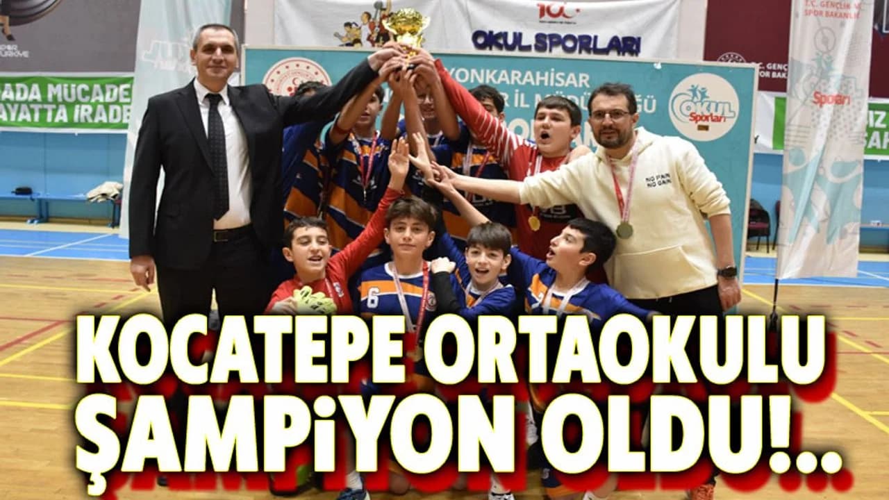 Okul Sporları Futsal Müsabakalarında Şampiyon Belli Oldu: Kupa Kocatepe Ortaokulu'nun