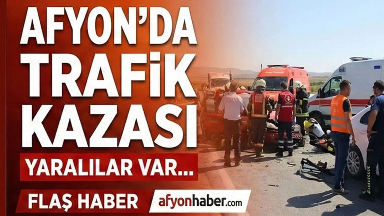 Afyonkarahisar'da Görünmez Kaza: Tekerleği Kopan Otomobil Refüje Çarptı