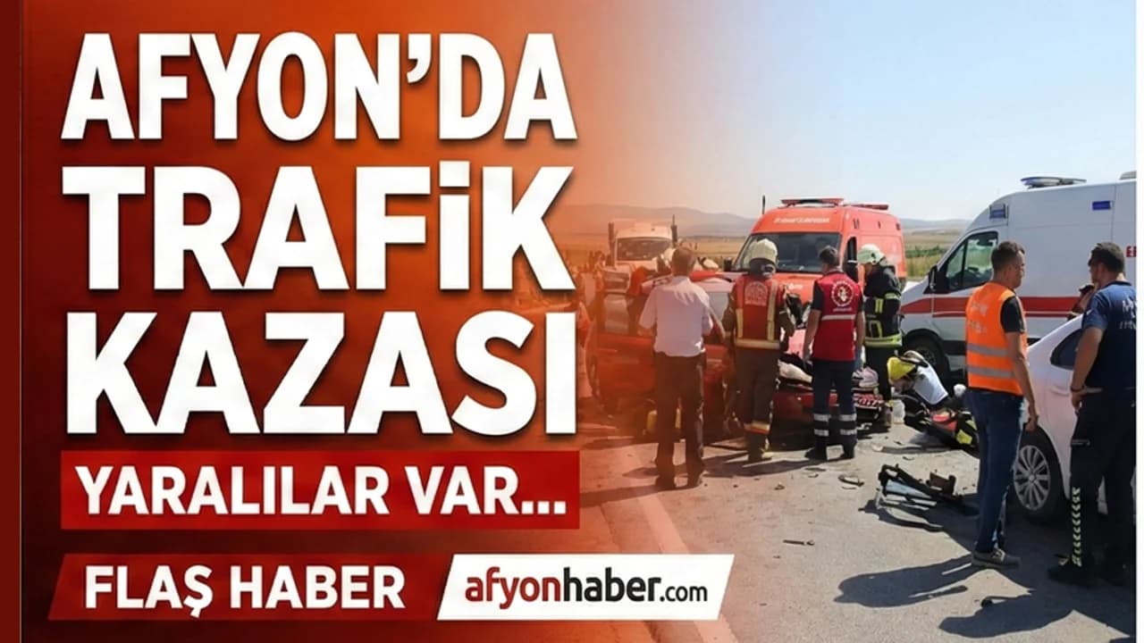 Afyonkarahisar'da Refüje Çarpan Otomobil Takla Attı: Sürücü ve Yolcu Hastanelik Oldu