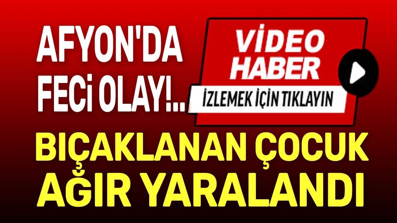 Sandıklı'da Dehşet Anları: İnternet Kafede Bıçaklı Saldırı Kamerada