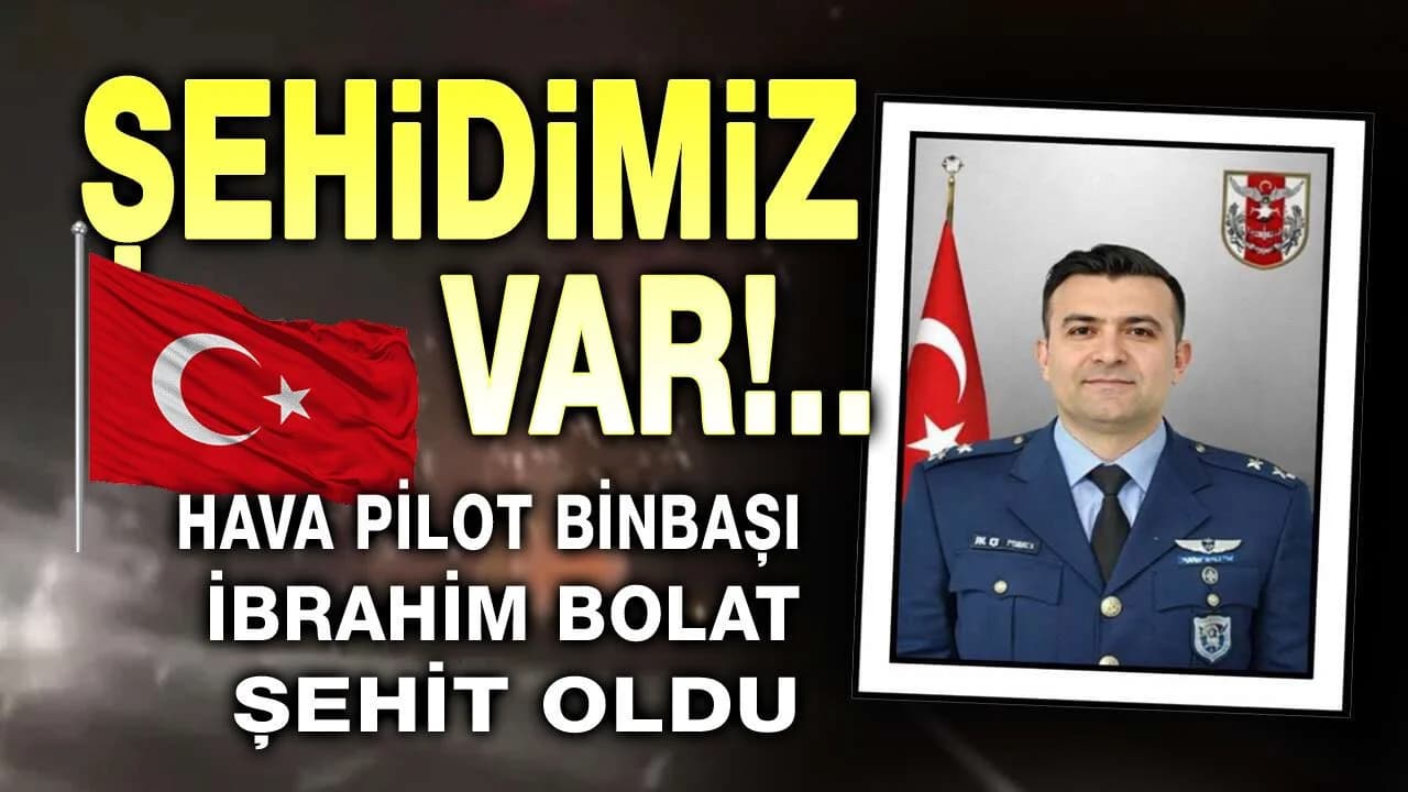Türkiye'yi Yasa Boğan Haber: F-16 Kazasında Binbaşı İbrahim Bolat Şehit Düştü
