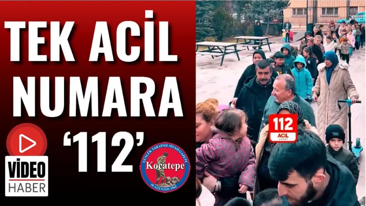 Miniklere Hayati Ders: Afyonkarahisar’da ‘Tek Numara 112’ Bilinci Aşılanıyor