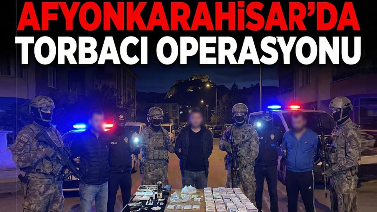 Afyon Girişinde Narkotik Darbesi: 3 Şüpheli Cezaevinde