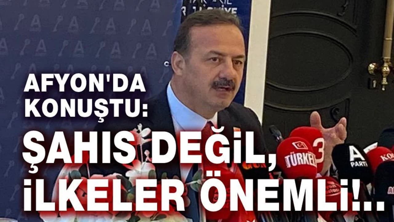 Anahtar Parti Liderinden Afyonkarahisar'da Cumhurbaşkanlığı Çıkışı: "Şahısları Değil, İlkeleri Konuşmalıyız"